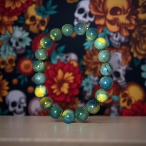 10mm Green Agate Bracelet 💙💚